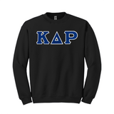 Kappa Delta Rho Fraternity Sewn on Greek Letter Gildan Crewneck Sweatshirt.