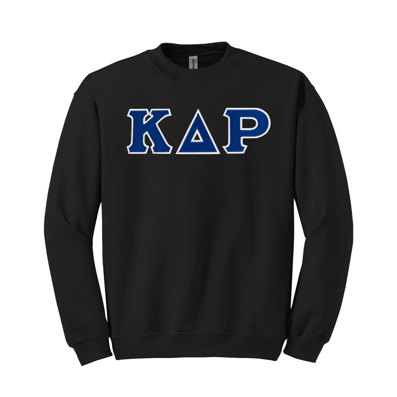 Kappa Delta Rho Fraternity Sewn on Greek Letter Gildan Crewneck Sweatshirt.