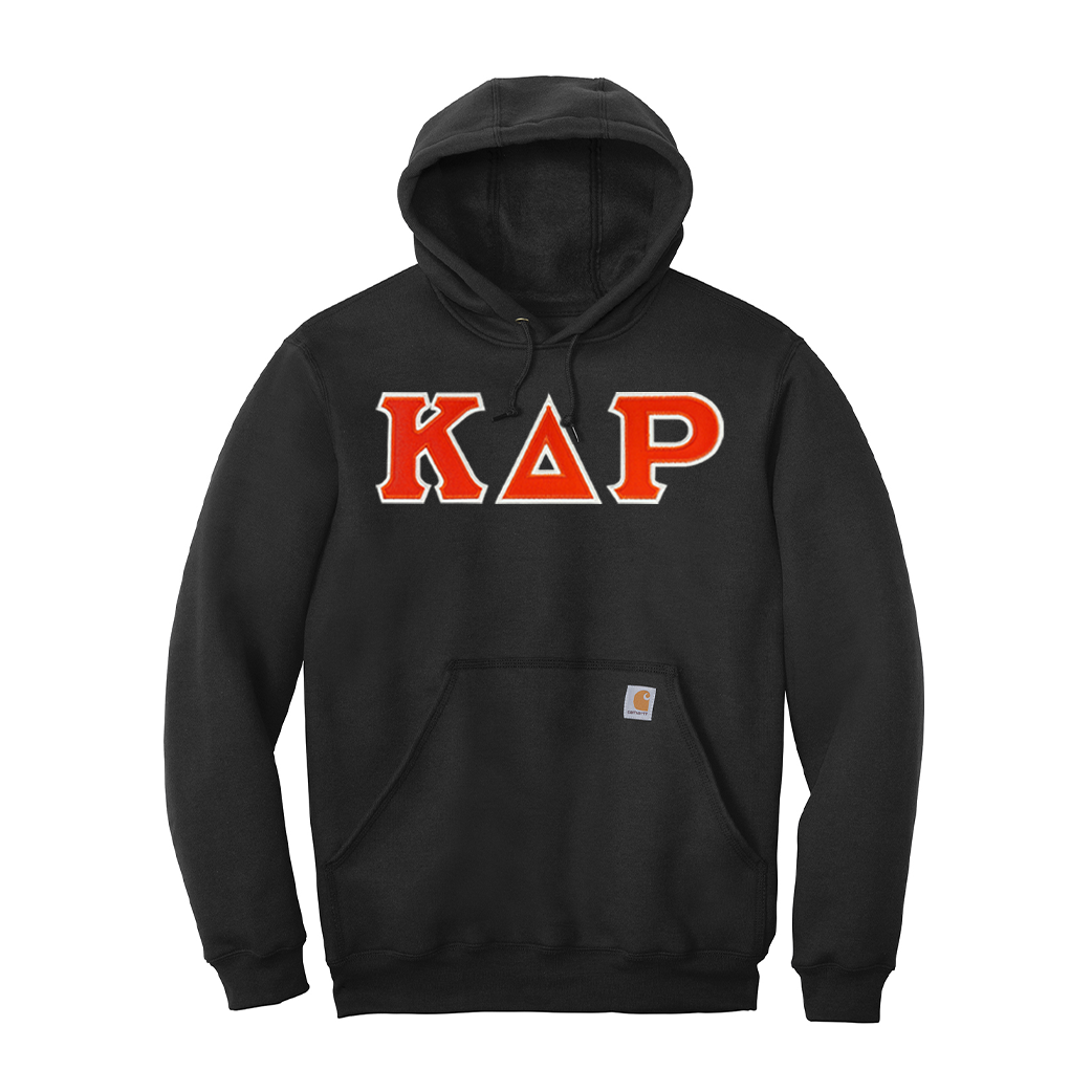Kappa Delta Rho Fraternity Carhartt Greek Letter Midweight Hooded Swea ...