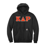 Kappa Delta Rho Fraternity Carhartt Greek Letter Midweight Hooded Sweatshirt