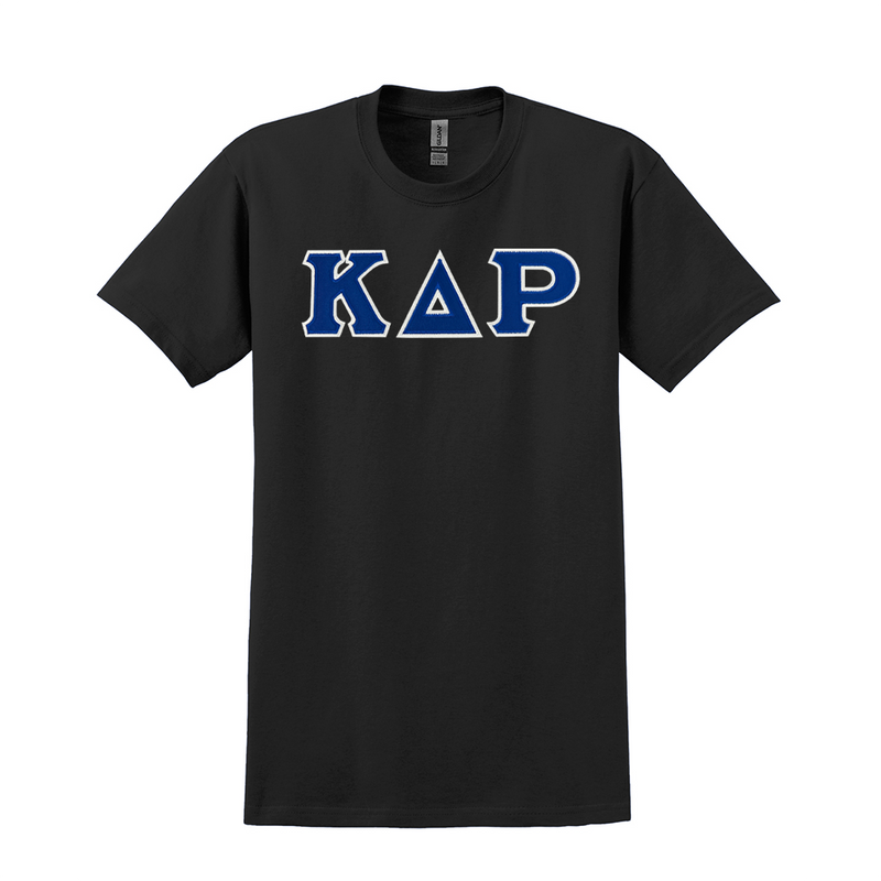 Kappa Delta Rho Fraternity Sewn on Greek Letter Gildan T-shirt