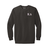 Kappa Delta Sorority Comfort Colors Embroidered Greek Letter Crewneck Sweatshirt