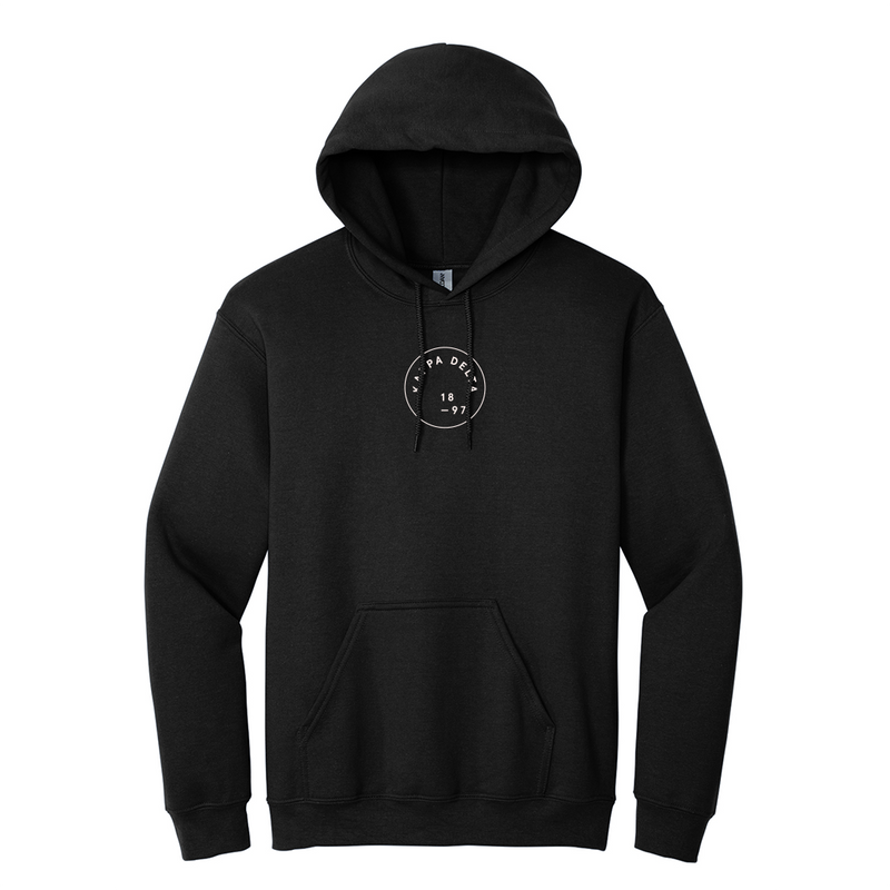 Wear your Kappa Delta Greek letters with grace in this timeless appeal Gildan hoodie. It showcases your cherished ΚΔ 1897 design embroidered in pink on the center chest.