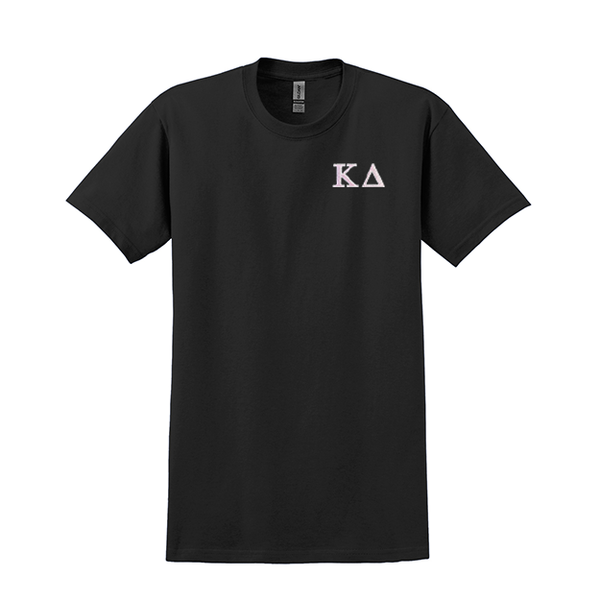Kappa Delta Sorority Embroidered Greek Letter Gildan T-shirt