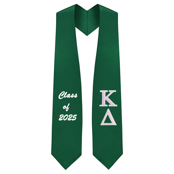 Kappa Delta Sorority Embroidered Graduation Stole