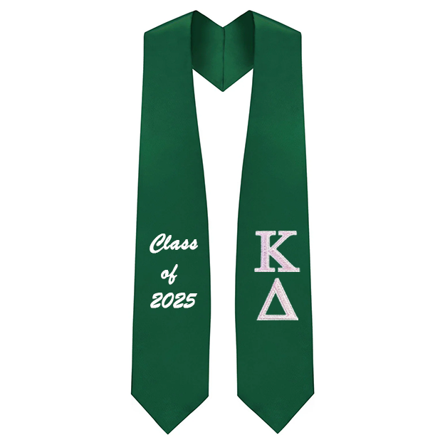 Kappa Delta Sorority Embroidered Graduation Stole