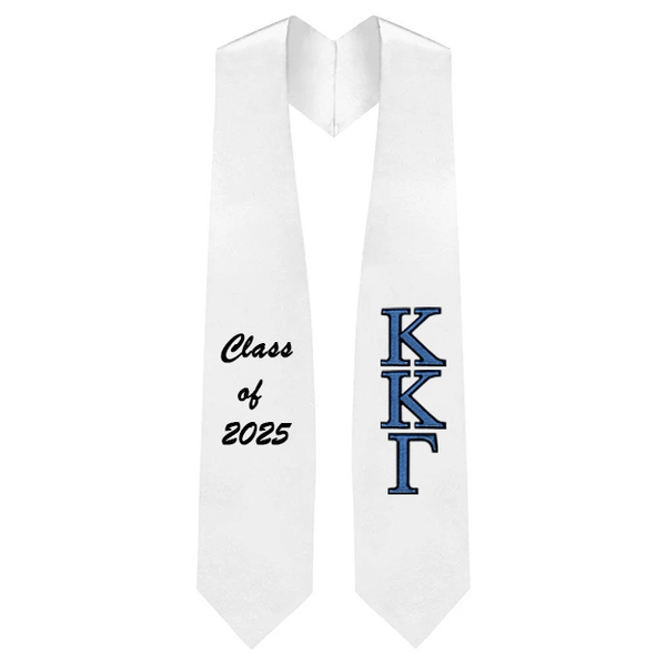 Kappa Kappa Gamma Sorority Embroidered Graduation Stole
