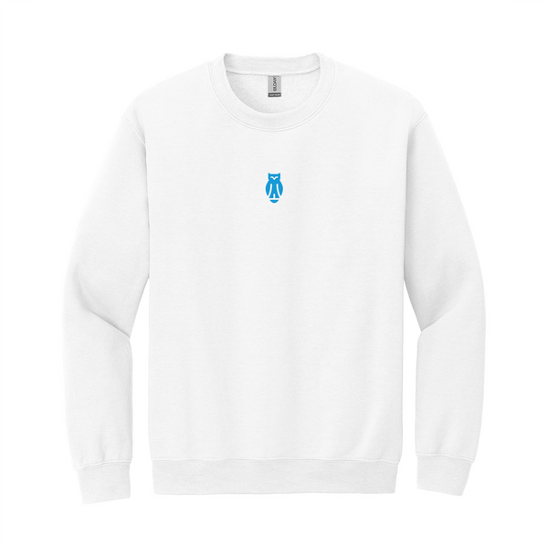 Wear your Kappa Kappa Gamma letters with aspiration in this enduring style Gildan crewneck sweatshirt. It features your beautiful ΚΚΓ Owl design meticulously embroidered on the center chest in blue.