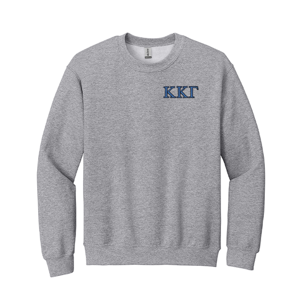 Kappa Kappa Gamma Sorority Embroidered Greek Letter Gildan Crewneck Sweatshirt.