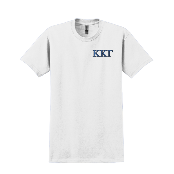Kappa Kappa Gamma Sorority Embroidered Greek Letter Gildan T-shirt