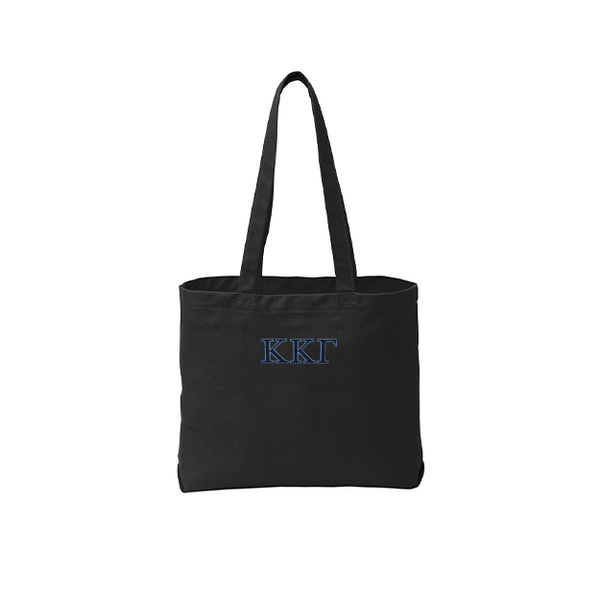 Kappa Kappa Gamma Sorority Beach Wash Tote Bag Embroidered Greek Letters