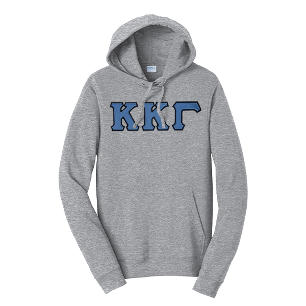 Premium Kappa Kappa Gamma Sorority Satin Stitch Sewn on Greek Letter Fan Favorite Port and Company Hoodie