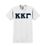 Kappa Kappa Gamma Sorority Sewn on Greek Letter T-shirt