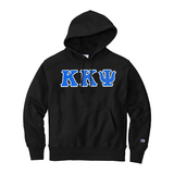 Kappa Kappa Psi Fraternity Champion Reverse Weave Greek Letter Hooded Sweatshirt