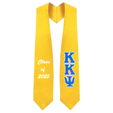 Custom Kappa Kappa Psi Fraternity Tackle Twill Greek Letter Graduation Stole