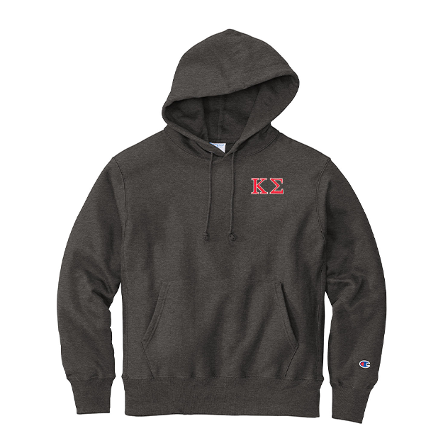 Kappa Sigma Fraternity Champion Reverse Weave Embroidered Greek Letter Hoodie