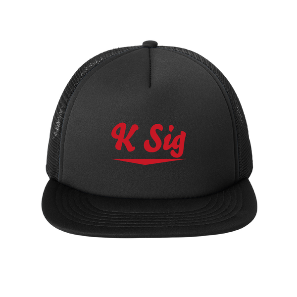 Kappa Sigma Fraternity Baseline Embroidered Foam Trucker Hat