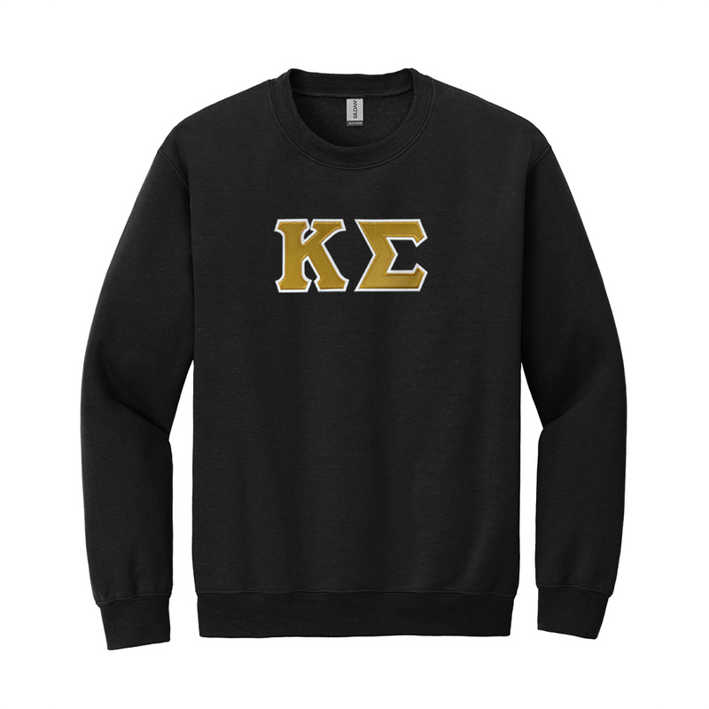 Showcase your Kappa Sigma spirit with charm in this classic style Gildan crewneck sweatshirt. It features your iconic ΚΣ Greek letters meticulously sewn on with tackle twill.
