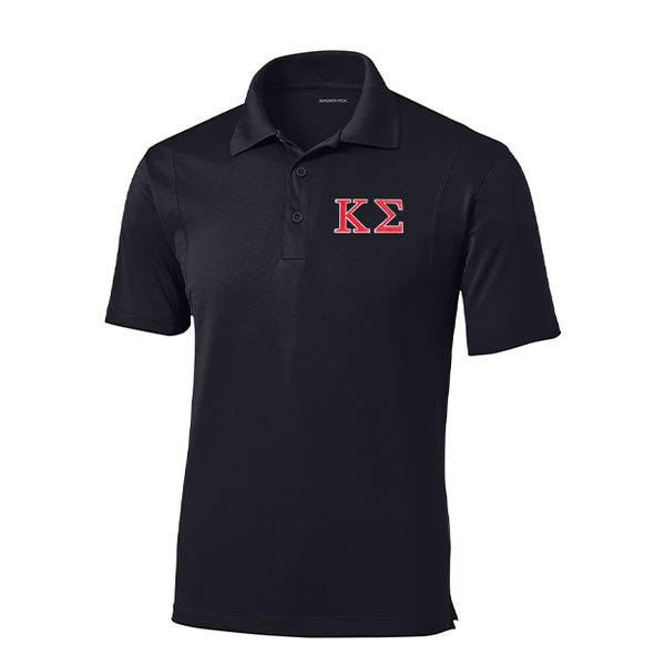 Kappa Sigma Sport Tek Micropique Polo with Embroidered Greek Letters