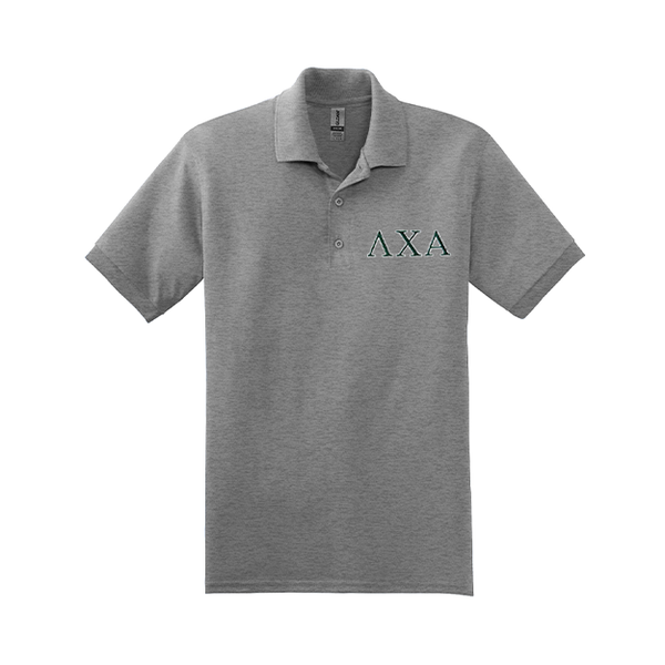 Lambda Chi Alpha Polo Embroidered Greek Letters