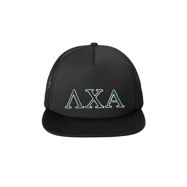 Lambda Chi Alpha Foam Trucker Hat Embroidered Greek Letters