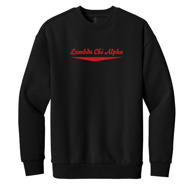 Lambda Chi Alpha Fraternity Embroidered Baseline Crewneck Sweatshirt
