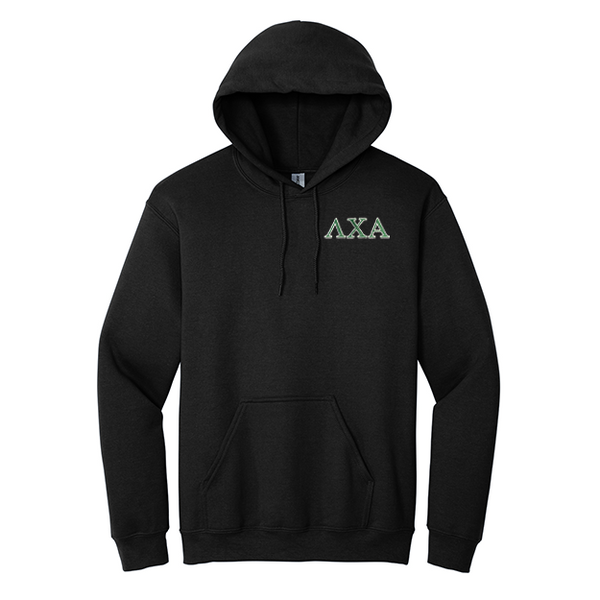 Lambda Chi Alpha Fraternity Embroidered Greek Letters Gildan Hoodie