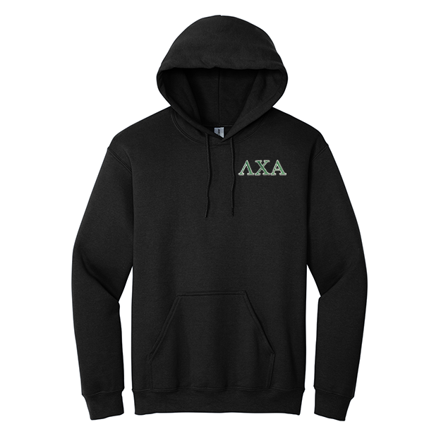 Lambda Chi Alpha Fraternity Embroidered Greek Letters Gildan Hoodie