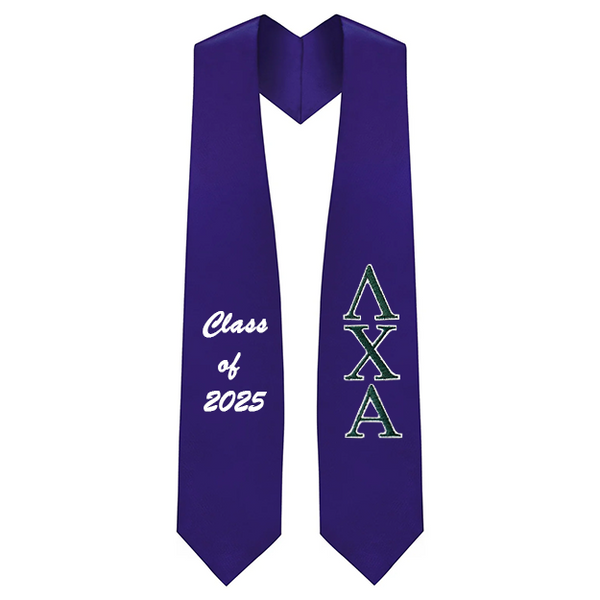 Custom Lambda Chi Alpha Fraternity Embroidered Graduation Stole