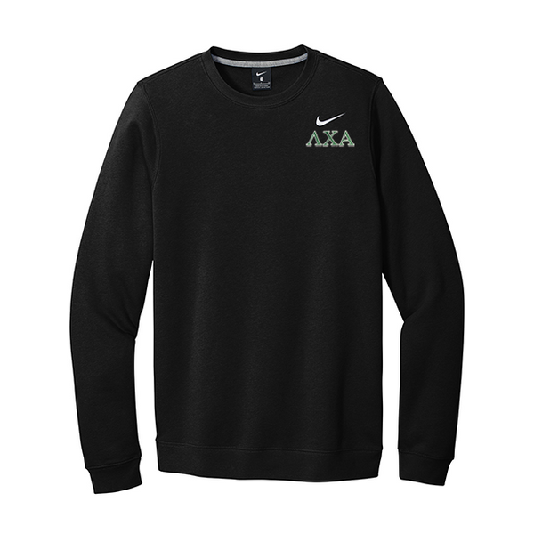 Lambda Chi Alpha Fraternity Nike Embroidered Greek Letter Crewneck Sweatshirt