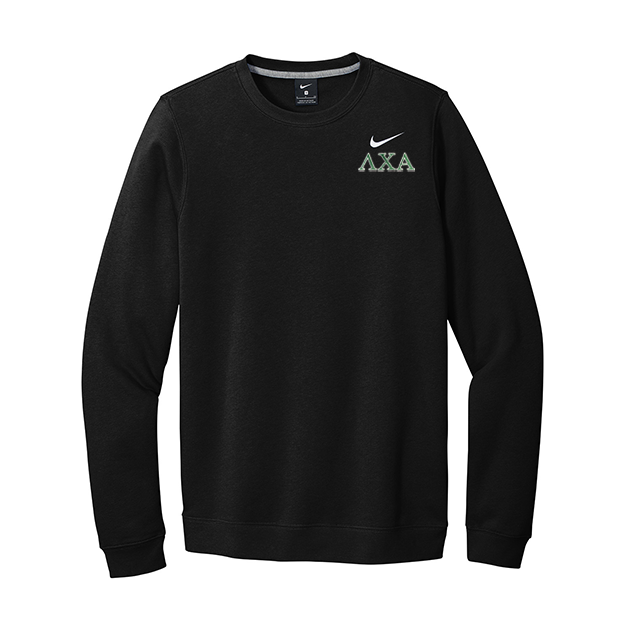 Lambda Chi Alpha Fraternity Nike Embroidered Greek Letter Crewneck Sweatshirt