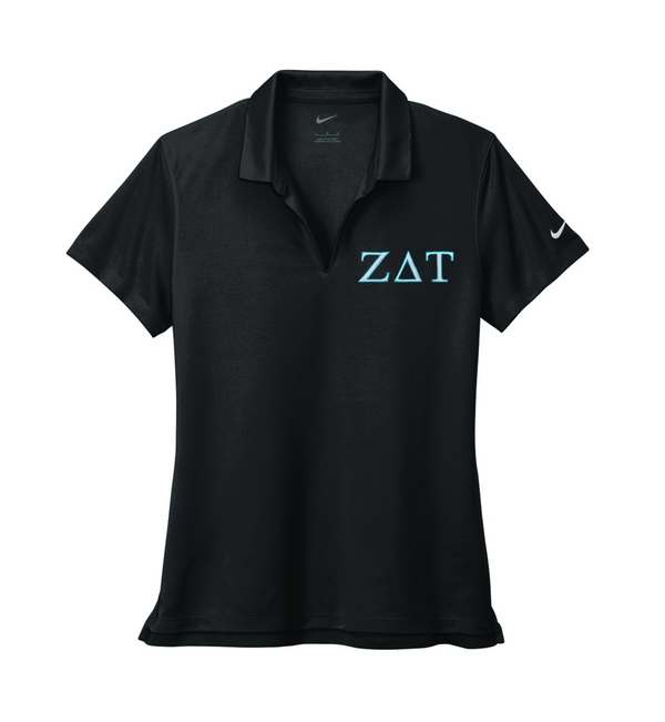 Sorority Nike Ladies Dri-FIT Polo Embroidered Greek Letters