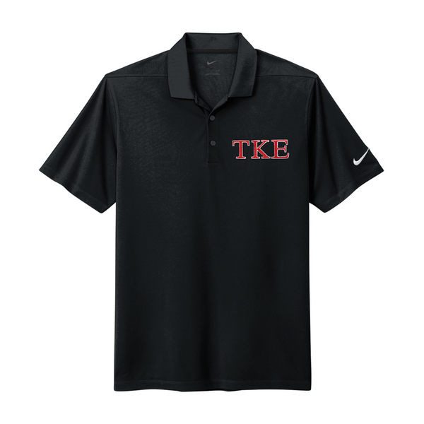 Fraternity Nike Dri-FIT Polo Embroidered Greek Letters –