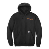 Phi Alpha Delta Carhartt Hoodie - Embroidered Greek Letters