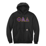 Phi Alpha Delta Carhartt Hoodie - Sewn on Greek Letters