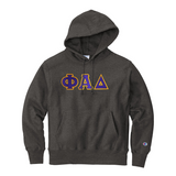 Phi Alpha Delta Champion Hoodie -  Sewn on Greek Letters