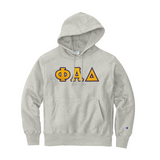 Phi Alpha Delta Champion Hoodie -  Sewn on Greek Letters