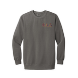 Phi Alpha Delta Comfort Colors Crewneck - Embroidered Greek Letters