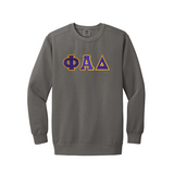 Phi Alpha Delta Comfort Colors Crewneck - Sewn on Greek Letters