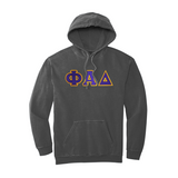 Phi Alpha Delta Comfort Colors Hoodie - Sewn on Greek Letters