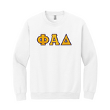 Phi Alpha Delta Crewneck Sweatshirt - Sewn on Greek Letters