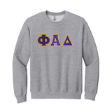 Phi Alpha Delta Crewneck Sweatshirt - Sewn on Greek Letters