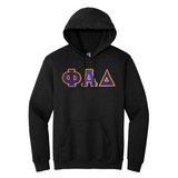 Phi Alpha Delta Hoodie - Sewn on Greek Letters