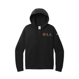 Phi Alpha Delta Nike Ladies Full-Zip Hooded Sweatshirt - Embroidered Greek Letters