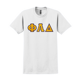 Phi Alpha Delta T-Shirt - Sewn on Greek Letters