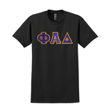 Phi Alpha Delta T-Shirt - Sewn on Greek Letters