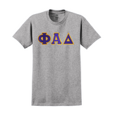Phi Alpha Delta T-Shirt - Sewn on Greek Letters