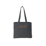 Phi Alpha Delta Tote Bag - Embroidered Greek Letters