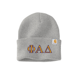 Phi Alpha Delta Carhartt Beanie - Embroidered Greek Letters