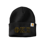 Phi Sigma Kappa Carhartt Beanie with Embroidered Greek Letters
